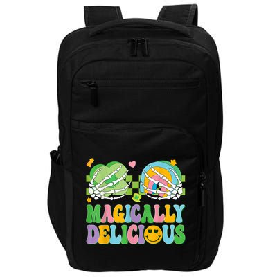 Magically Delicious Hippie St Patrick's Day Skeleton Charms Impact Tech Backpack