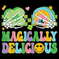 Magically Delicious Hippie St Patrick's Day Skeleton Charms Bag