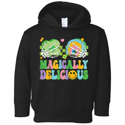 Magically Delicious Hippie St Patrick's Day Skeleton Charms Toddler Hoodie