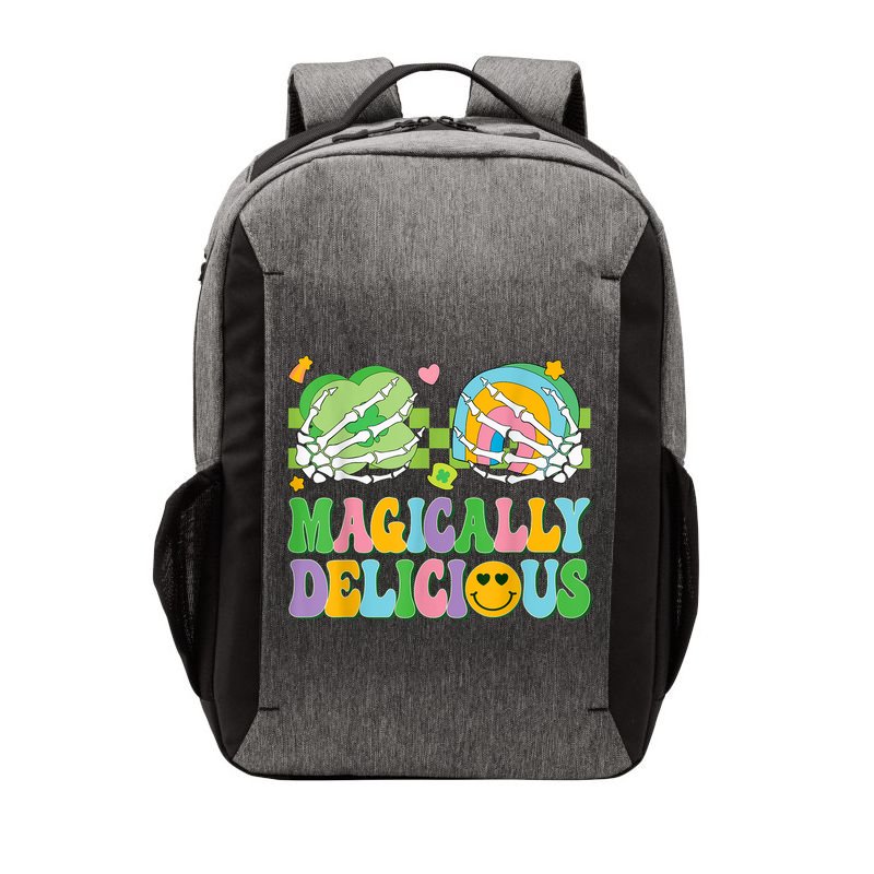 Magically Delicious Hippie St Patrick's Day Skeleton Charms Vector Backpack