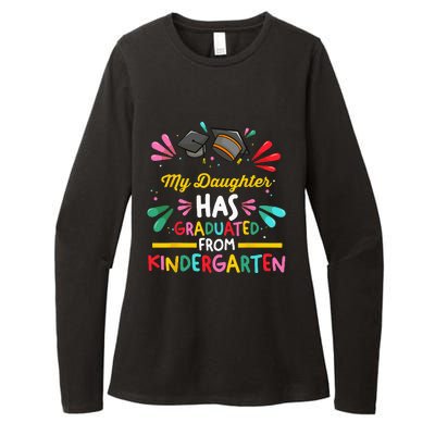 My Daughter Has Graduated Kindergarten Kindergarten Graduate Womens CVC Long Sleeve Shirt