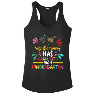 My Daughter Has Graduated Kindergarten Kindergarten Graduate Ladies PosiCharge Competitor Racerback Tank