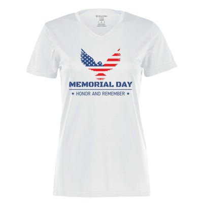 Memorial Day Honor And Remember Women's Momentum V-Neck T-Shirt