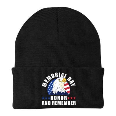 Memorial Day Honor And Remember Bald Eagle Patriotic Gift Beanie