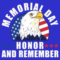 Memorial Day Honor And Remember Bald Eagle Patriotic Gift 16 in Basic Backpack