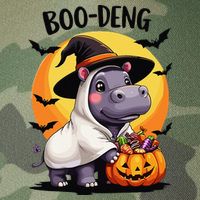 Moo Deng Halloween Boo Deng Costume Moodeng Hippo Legacy Tie Dye Trucker Hat