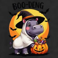 Moo Deng Halloween Boo Deng Costume Moodeng Hippo Cool Comfort Performance Bucket Hat