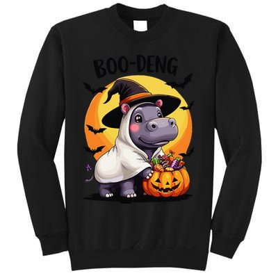 Moo Deng Halloween Boo Deng Costume Moodeng Hippo Sweatshirt