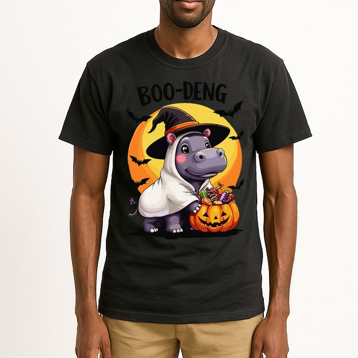 Moo Deng Halloween Boo Deng Costume Moodeng Hippo Tall T-Shirt