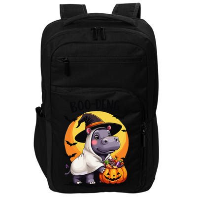 Moo Deng Halloween Boo Deng Costume Moodeng Hippo Impact Tech Backpack