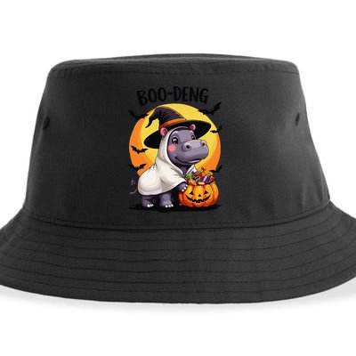 Moo Deng Halloween Boo Deng Costume Moodeng Hippo Sustainable Bucket Hat