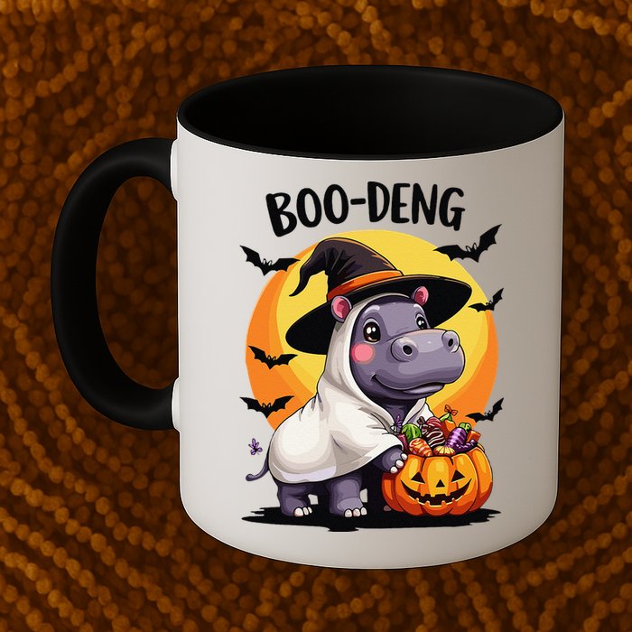 Moo Deng Halloween Boo Deng Costume Moodeng Hippo Mug