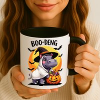Moo Deng Halloween Boo Deng Costume Moodeng Hippo Mug