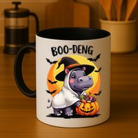 Moo Deng Halloween Boo Deng Costume Moodeng Hippo Mug