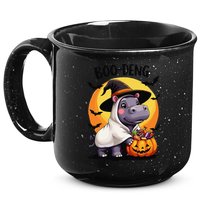 Moo Deng Halloween Boo Deng Costume Moodeng Hippo 15oz Campfire Ceramic Mug