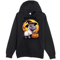Moo Deng Halloween Boo Deng Costume Moodeng Hippo Premium Pullover Hoodie