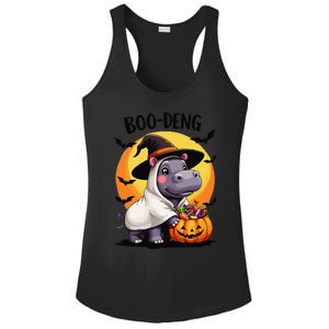 Moo Deng Halloween Boo Deng Costume Moodeng Hippo Ladies PosiCharge Competitor Racerback Tank