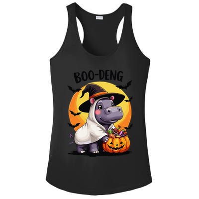 Moo Deng Halloween Boo Deng Costume Moodeng Hippo Ladies PosiCharge Competitor Racerback Tank