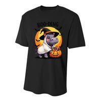 Moo Deng Halloween Boo Deng Costume Moodeng Hippo Youth Performance Sprint T-Shirt