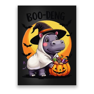 Moo Deng Halloween Boo Deng Costume Moodeng Hippo Poster