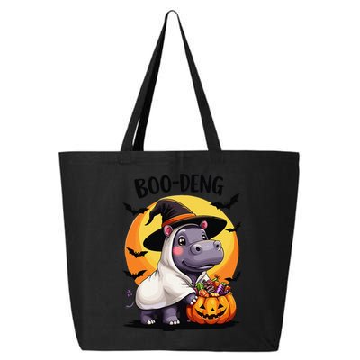 Moo Deng Halloween Boo Deng Costume Moodeng Hippo 25L Jumbo Tote