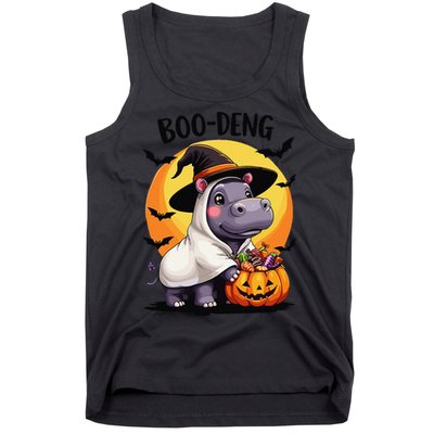 Moo Deng Halloween Boo Deng Costume Moodeng Hippo Tank Top