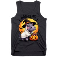 Moo Deng Halloween Boo Deng Costume Moodeng Hippo Tank Top