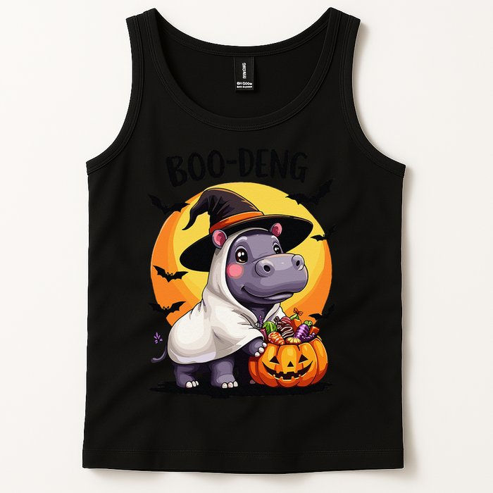 Moo Deng Halloween Boo Deng Costume Moodeng Hippo Tank Top