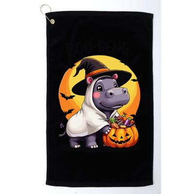 Moo Deng Halloween Boo Deng Costume Moodeng Hippo Golf Towel