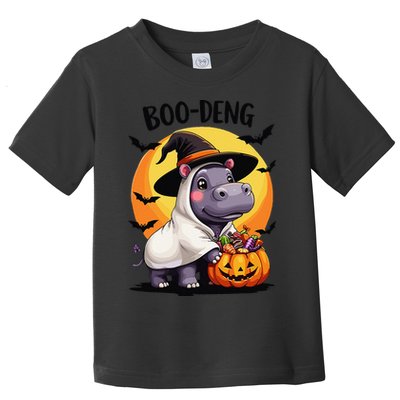 Moo Deng Halloween Boo Deng Costume Moodeng Hippo Toddler T-Shirt