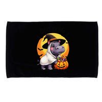 Moo Deng Halloween Boo Deng Costume Moodeng Hippo Microfiber Hand Towel