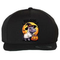 Moo Deng Halloween Boo Deng Costume Moodeng Hippo Wool Snapback Cap