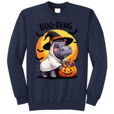 Moo Deng Halloween Boo Deng Costume Moodeng Hippo Sweatshirt