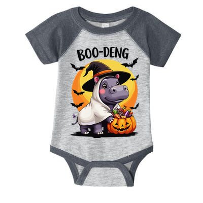 Moo Deng Halloween Boo Deng Costume Moodeng Hippo Infant Baby Jersey Bodysuit