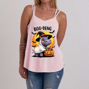 Moo Deng Halloween Boo Deng Costume Moodeng Hippo Women's Strappy Tank