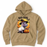 Moo Deng Halloween Boo Deng Costume Moodeng Hippo Hoodie