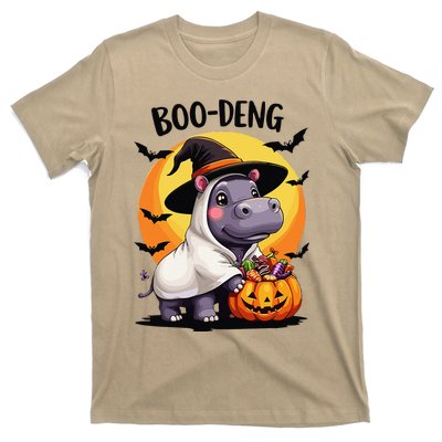 Moo Deng Halloween Boo Deng Costume Moodeng Hippo T-Shirt