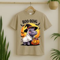 Moo Deng Halloween Boo Deng Costume Moodeng Hippo T-Shirt