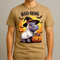 Moo Deng Halloween Boo Deng Costume Moodeng Hippo T-Shirt
