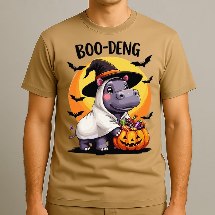 Moo Deng Halloween Boo Deng Costume Moodeng Hippo T-Shirt