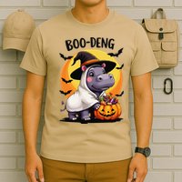 Moo Deng Halloween Boo Deng Costume Moodeng Hippo T-Shirt