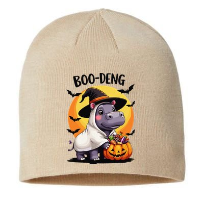 Moo Deng Halloween Boo Deng Costume Moodeng Hippo Sustainable Beanie