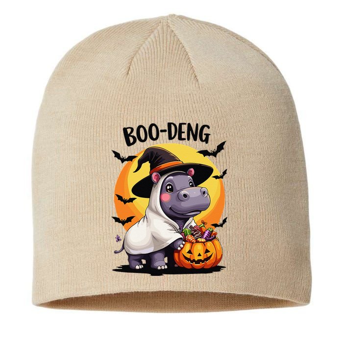 Moo Deng Halloween Boo Deng Costume Moodeng Hippo Sustainable Beanie