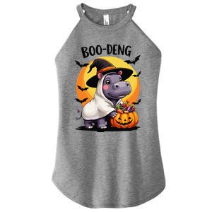 Moo Deng Halloween Boo Deng Costume Moodeng Hippo Women's Perfect Tri Rocker Tank