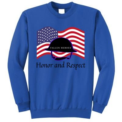 Memorial Day Honor And Respect Our Fallen Heroes Great Gift Sweatshirt