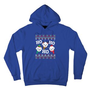 Morkie Dog Ho Ho Ho Merry Christmas Day Dad Mom Ugly Sweat Cool Gift Hoodie