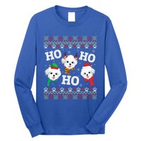 Morkie Dog Ho Ho Ho Merry Christmas Day Dad Mom Ugly Sweat Cool Gift Long Sleeve Shirt