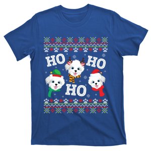 Morkie Dog Ho Ho Ho Merry Christmas Day Dad Mom Ugly Sweat Cool Gift T-Shirt