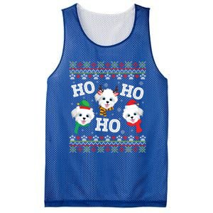 Morkie Dog Ho Ho Ho Merry Christmas Day Dad Mom Ugly Sweat Cool Gift Mesh Reversible Basketball Jersey Tank