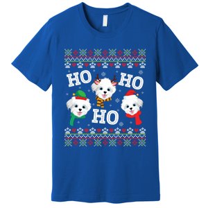 Morkie Dog Ho Ho Ho Merry Christmas Day Dad Mom Ugly Sweat Cool Gift Premium T-Shirt